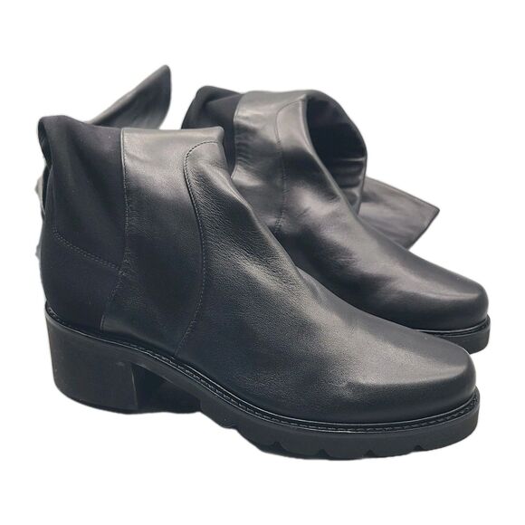 STUART WEITZMAN BOOTS 5050 ALINA CITY Over THE Knee Leather Black size 8.5 NEW - Picture 9 of 12